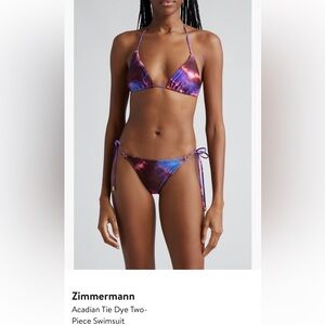 ZIMMERMANN
Acadian tie-dye bikini set